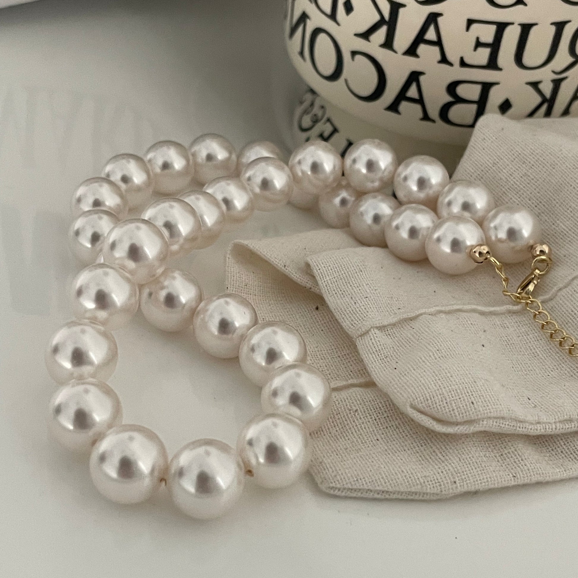 Swarovski pearl necklace 12mm Fairysbox