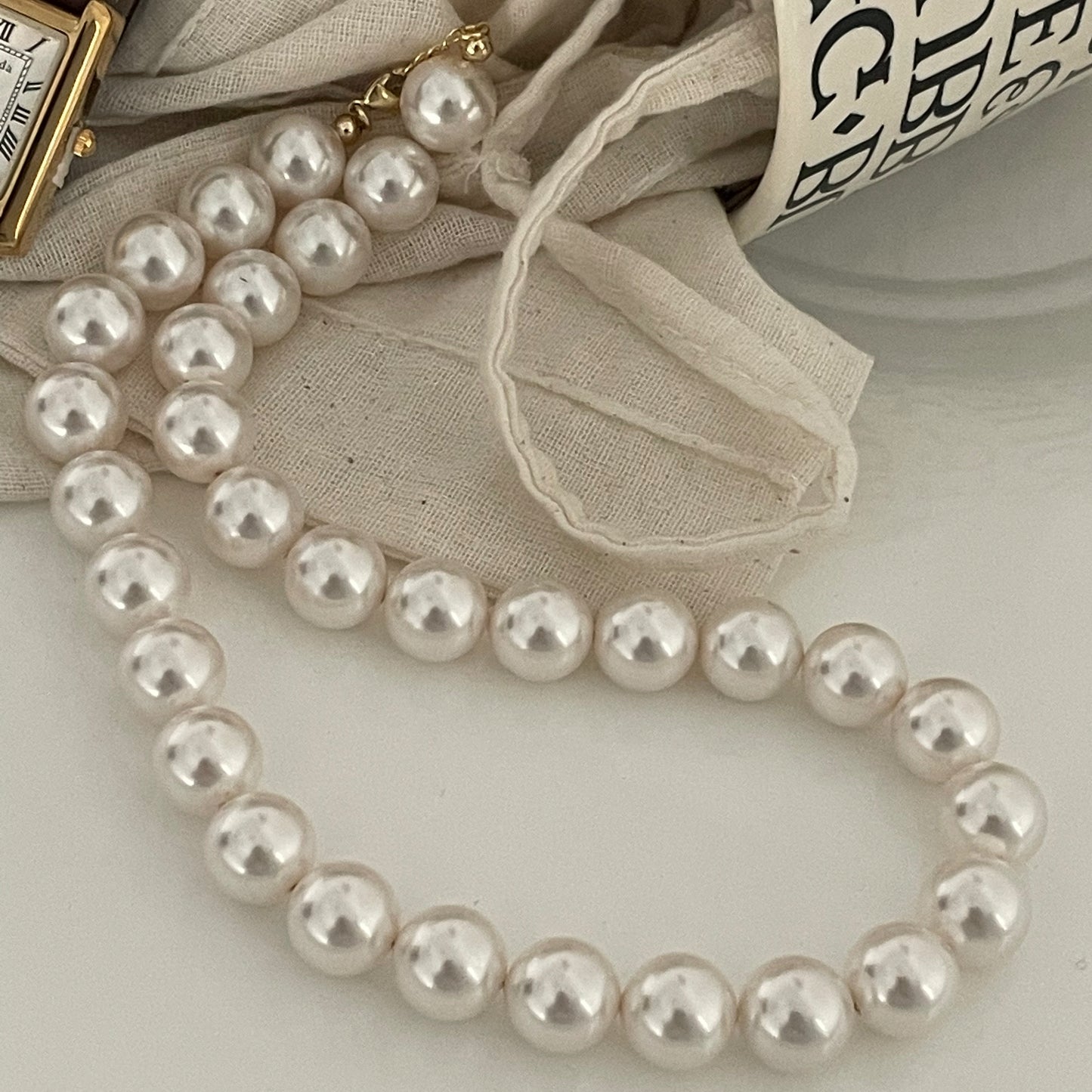 Swarovski pearl necklace 12mm Fairysbox