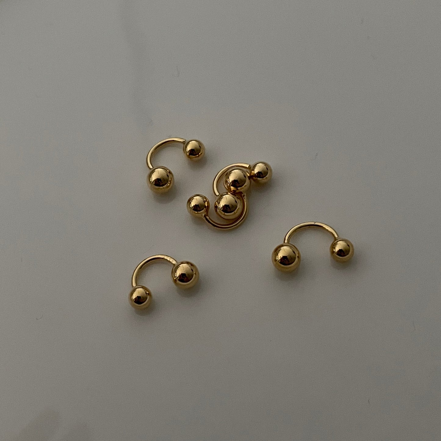 Golden Ball Earcuffs