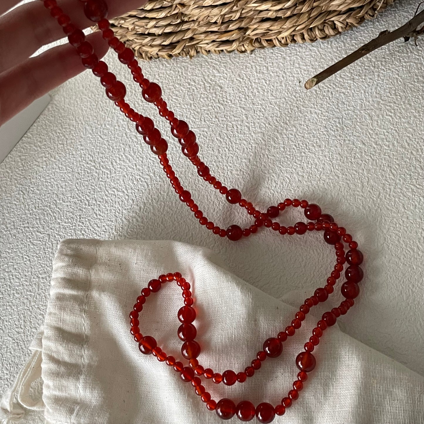 Red agate double layer necklace - Fortune Necklace - Manifest Lucky Necklace -Increase luck and Success -Improves physical strength Fairysbox