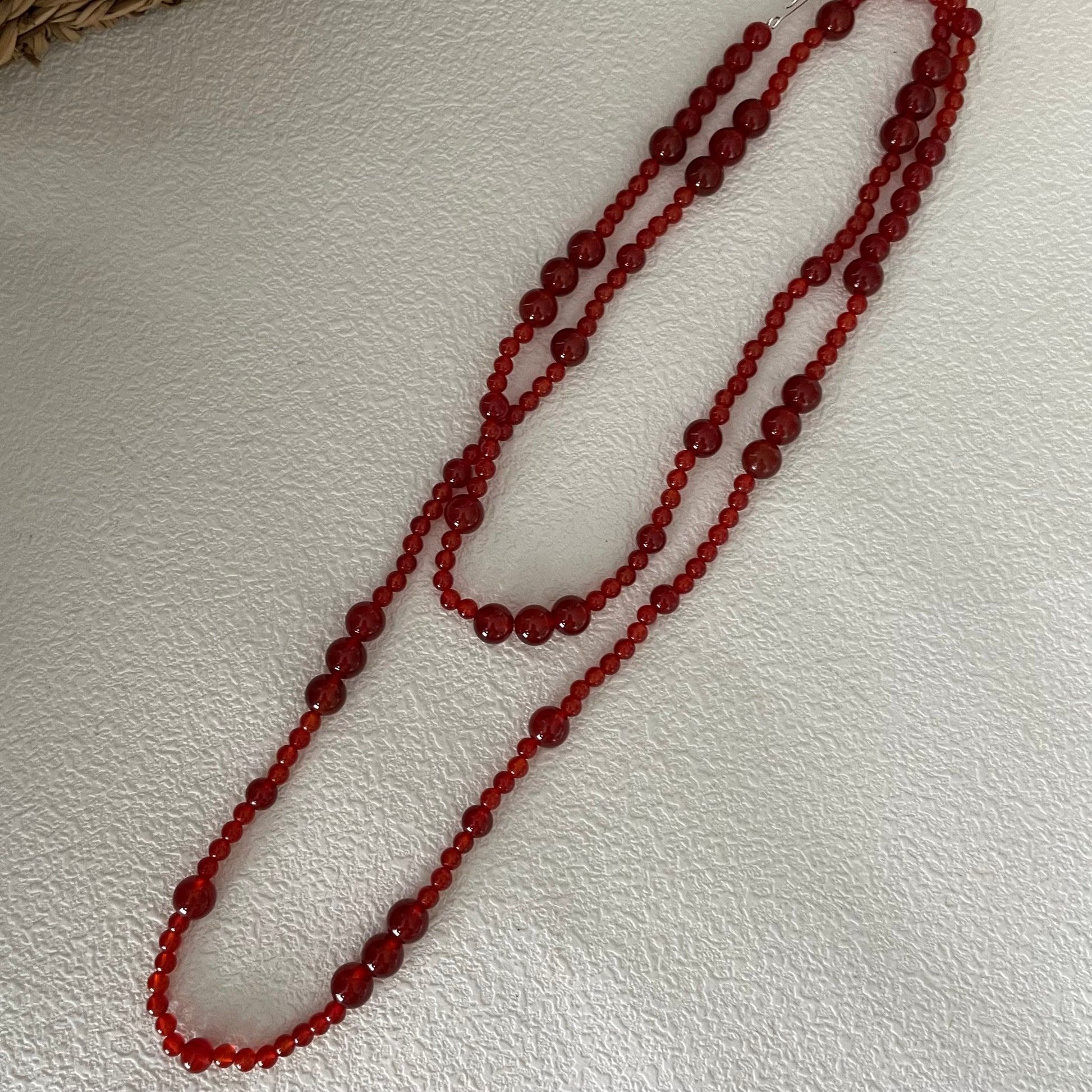 Red agate double layer necklace - Fortune Necklace - Manifest Lucky Necklace -Increase luck and Success -Improves physical strength Fairysbox