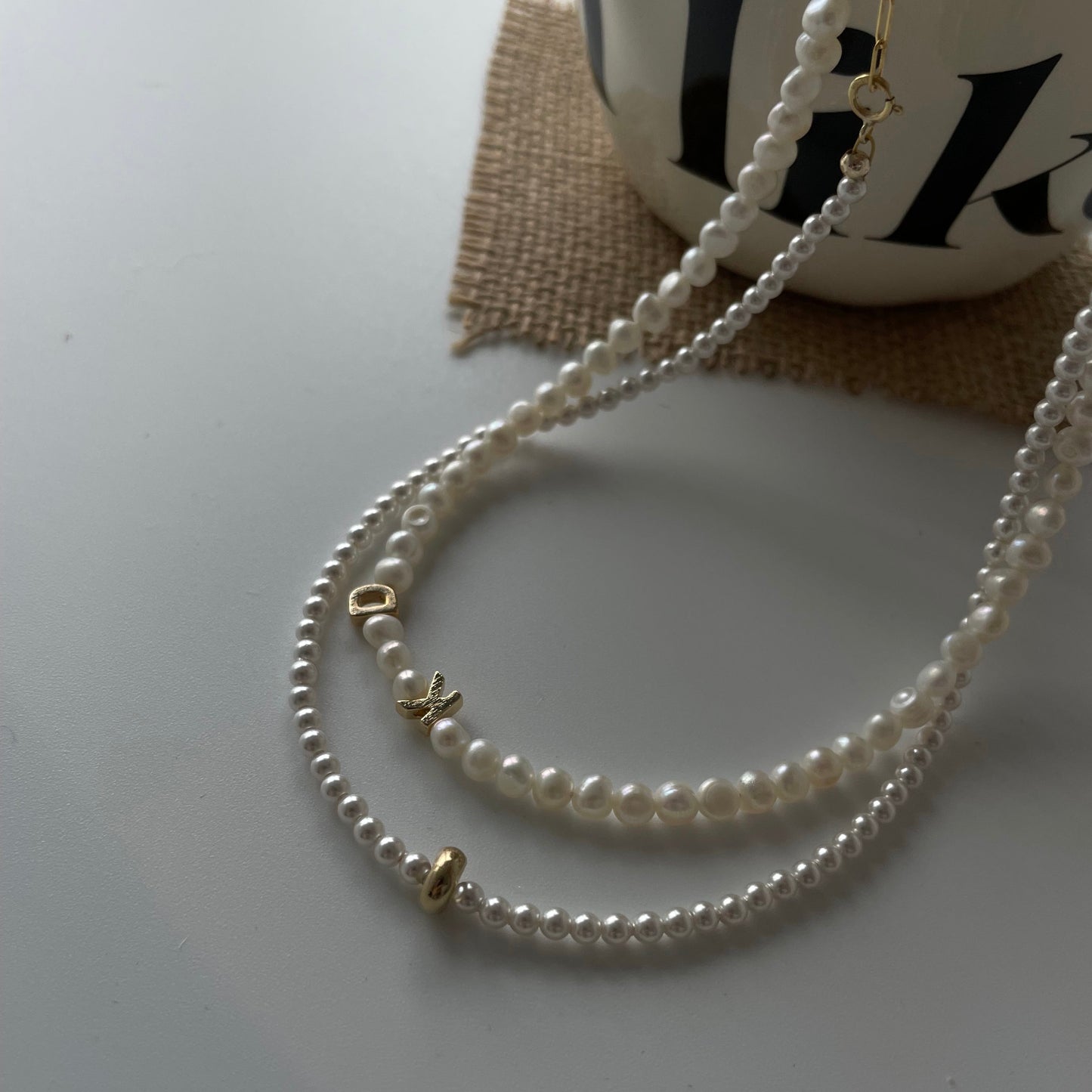 Half chain baby bead necklace Fairysbox